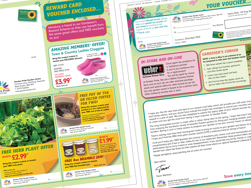 Variable print artwork for garden centres
