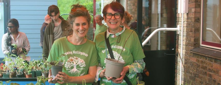 Sarahjane Jackson volunteer with Growing Hollingdean at 2025 plant fair